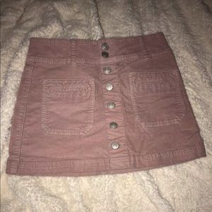 Free People Corduroy Mini Skirt